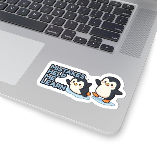 Mistakes Help Me Learn | Cute Penguin